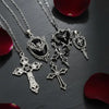 5Pcs Gothic Necklace Set For Women Halloween Jewelry Heart Bat Spider Cross Pendant Sweater Chain Daily Accessories Gift - Image 6