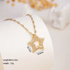 Bling Zircon Star Heart Pendant Necklace for Women Men Cool Stainless Steel Chain Jewelry Accessories Gifts - Image 7