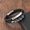 Leather Bracelet Infinity Shape Special Pattern Men's Bracelet for Men Stainless Steel Jewelry Accessories Gift - Image 12