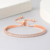 Adjustable Tennis Bracelet For Women Iced Out Zircon Couple Bracelet On Hand Gift To Friends Wedding Jewelry - Image 1