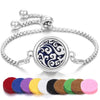 Tree of Life Aromatherapy Bracelet Open Lockets Bangle Essential Oil Diffuser Bracelet Adjustable Chain Bracelet with 10pcs Pads - Image 12