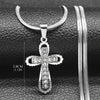 Catholic Cross Amulet Crystal Pendant Men Chain Necklace Gold Color Stainless Steel Necklaces Jewelry Masculino N4930S02 - Image 18