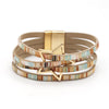 Handmade Star Pattern Imprint Hollow Charm Leather Bracelets for Women Multilayer Wrap Bracelet Bangle Unisex Jewelry Gifts - Image 5