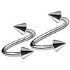 2pc/set Steel Spiral Twisted Lip Ring Nose Rings 16 Gauge Ear Cartilage Helix Piercing Body Accessories Jewelry Gift - Image 10