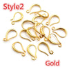 20pcs 15x10mm Silver Plated Bronze Rose Gold 6 Colors Earring Hooks Wire Settings Base Settings - Image 16