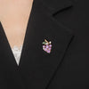 Purple Green Crystal Zircon Grape Brooches For Women Cute Fruit Brooch Suit Coat Lapel Pin Badge Clothing Accessories Jewelry - Image 6