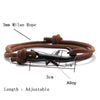 Nautical Bracelet Men Black Shark Braslet Sliding Adjustable 3mm Milan Cord Chain Summer Beach Surfer Jewelry Accessories - Image 3
