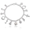 charm Silver Bracelet for man woman Twisted rope chain jewelry Wedding party Christmas gift - Image 21