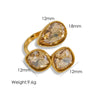 Carlidana Jewelry Open Rings Gold Plated Stainless Steel Simple Multi-Color Crystal Ring For Women Jewelry - Image 17