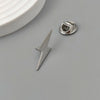 Simple Lightning Shape Brooch Pin for Men Women Unisex Stainless Steel Metal Brooches Jewelry Accessories - Image 7