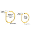 Fake Nose Ring Hoop No Piercing for Nose Lip and Ear 20G - Image 2