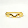 Gold Color Snap-on Bangle, Stainless Steel Waves Bracelet for Women, Jewelry Gift 60mm - Image 8