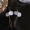 White Flower Earrings for Women Crystal Acrylic Pearl Long Tassel Drop Earrings Temperament Party Gift Jewelry - Image 13