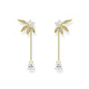 Zircon Tassel Chain Dangle Earrings for Women Gold Color Pierced Ear Stud Earrings Jewelry Accessories - Image 23
