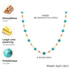 Bohemian Stone Beaded Necklace for Women,Gold Plated Turquoise Rice Bead Choker Necklaces, Jewelry Gift - Image 6