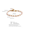 Freshwater Pearls Handmade Bracelet Bangle Women Pvd Charms Stainless Steel Beads Jewelry Gift - Image 6
