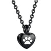 Stainless Steel Small Heart With Pets Paw Urn Necklace Charms for Memorial Ashes Jewelry Keepsake Pendant - Image 12