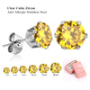 6Pair/Box Stud Earrings Cubic Zirconia 316L Stainless Steel Women Wedding Party Jewelry Accessories 3-8mm - Image 8