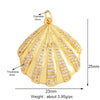 Fish Monta Ray Marine Organism Sea Conch Shell Nautil Coral Branch Charm Pendant,Gold Plated Zircon Jewelry Finding Supplies - Image 23