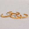 Stainless Steel Gold Plated Cuff Bangles For Women Minimalist Jewelry Crystal Star Bracelet - Image 4