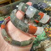 Stone Lapis Lazuli Tiger Eye Agate Morgan Faced Square Elastic Bracelet for Men and Women Charm Jewelry - Image 13