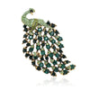 Rhinestones Peacock Brooches for Women Unisex Glass Phoenix Pins Event Party Backpack Decoration Clothes Accessories - Image 6