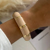 Hip Hop Punk 9 Colors Enamel Wide Bangles For Women Men Exaggerated Gold Color Bangles Bracelets Gift Jewelry - Image 6