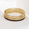 Stackable Bangle Bracelet Set in Gold-Tone and Silver-Tone - Image 25