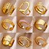 316L Stainless Steel Rings for Women Gold Color Classic rings wedding couple rings Jewelry - Image 1