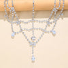 Elegant Boho Full Rhinestone Forehead Chain Hair Accessories Bride Wedding Headbands Headdress Head Chain Hair Jewelry For Women