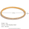 3mm 4mm Elastic Square Zircon Bracelet Stainless Steel Shiny Jewelry Gold/Silver Color Women Decoration Charm - Image 10