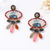 Metal Flying Bird Flower Dangle Earrings Classic Vintage Earrings Women's Daily Jewelry Accessories - Image 3