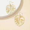 Stainless Steel Bohemian Hollow Exaggerated Leaf Dangle Drop Earring For Women Lady Geometric Female Jewelry - Image 4