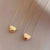 Stainless Steel Love Heart Pendant Necklaces Jewelry Snake Chain Wedding Necklace For Women - Image 3