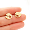Cute Halloween Cartoon Ghost Earrings Stud For Women Stainless Steel Ear Piercing Black Earrings Minimalist - Image 4