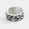 Retro Devils Eyes Ring For Men Silver Color Punk Gothic Adjustable Cuff Ring Rock HipHop Handmade Jewelry Accessories Man Gift - Image 2
