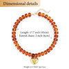 Colorful Acrylic Bead Choker Necklace with Heart Pendant - Image 16