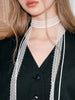 2 Pcs Retro Lace Ribbon Bow Neckband Women Simple Double Layer Long Tassel Necklace Versatile Neck Ornament Accessories - Image 5