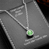 Stainless Steel Birthstone Pendant Necklace Cremation Ashes Jewelry with Colorful Gemstones, Keepsake Memorial for Human Ashes - Image 6