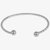 1pc Classic Stainless Steel Brief Metal Texture Bangle Terror Eyes Metallic Ball Opening Adjustable Bangles For Women Gift - Image 25