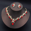 Colorful Waterdrop Necklace and Earring Set with Multiple Stone Colors - Image 19