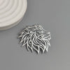 design hollow lion stainless steel gold-plated brooch, and lapel pin, men's suit accessories - Image 6