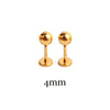 1Pair Titanium Steel 20G Flat Back Stud Earring Ball Screws Studs Ear Bone Nail Lip Tongue Piercing Body Jewelry for Women Men - Image 9