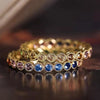 Colorful Rainbow Cubic Zircon Promise Rings for Women Gold Color Wedding Accessories Statement Jewelry - Image 5