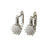 Zakol Rose Gold Color Flower Hoop Earrings for Women CZ Crystal Zircon Earring - Image 9