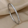 316L Stainless Steel Polished Slim Cuff Bracelet Bangles for Women Smooth Gold Plated Openable Thin Bracelets - Image 8