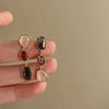Asymmetric Colorful Resin Earrings for Women Retro Contrast Geometric Dangle Earrings Korean Jewelry - Image 5