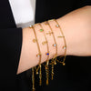 Random 8-Piece Set of Women's Gold-Plated Stainless Steel Bracelets, Elegant and Women's Jewelry Set, Stylish and Unique Design, Suitable for All - Image 4