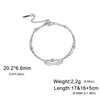 Angel Wing Charm Bracelet for Women Stainless Steel Gold Color Double Layer Snake Chain Bracelets Jewelry - Image 10
