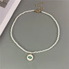 Evil Eye Charm Necklace with Colorful Beads in a Choker Style - Image 9